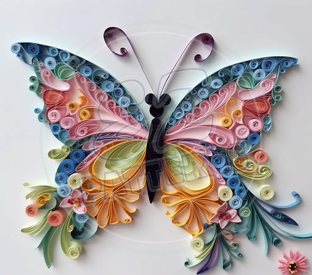 3D Butterflies 039 Printed Pattern Vinyl