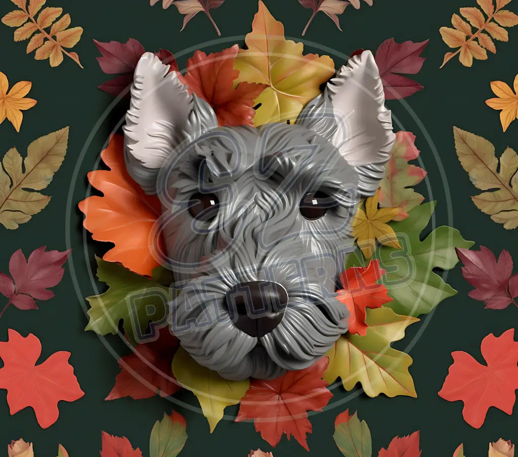 3D Dogs 016 Printed Pattern Vinyl