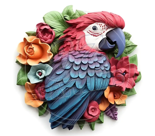 3D Parrots 032 Printed Pattern Vinyl