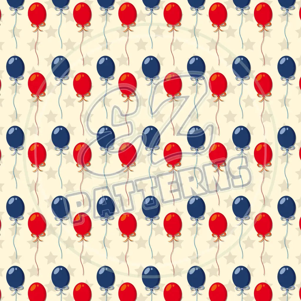 4Th Of July 002 Printed Pattern Vinyl