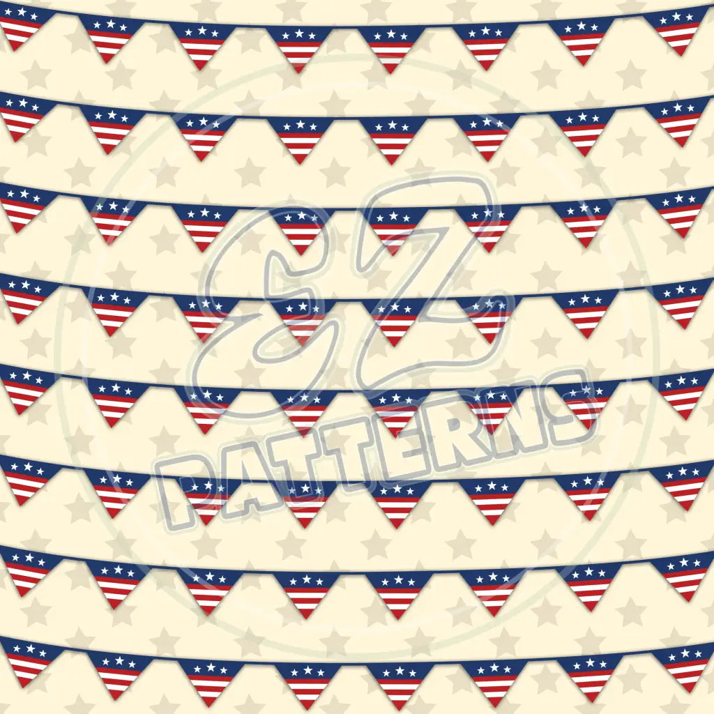 4Th Of July 012 Printed Pattern Vinyl