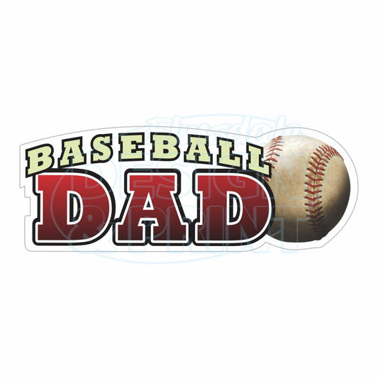 Baseball Dad Decals