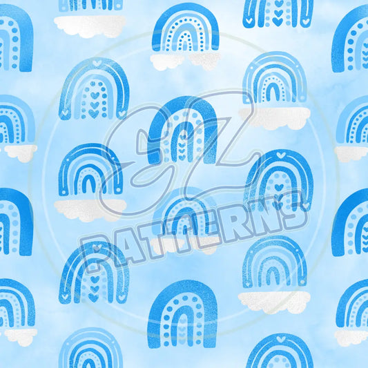 Baby Blue 008 Printed Pattern Vinyl