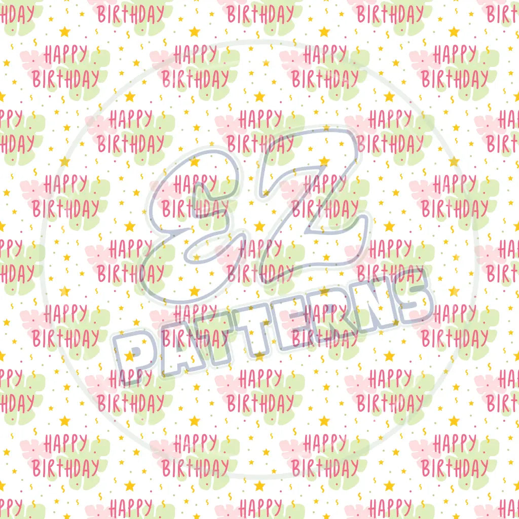 Birthday Kid 007 Printed Pattern Vinyl