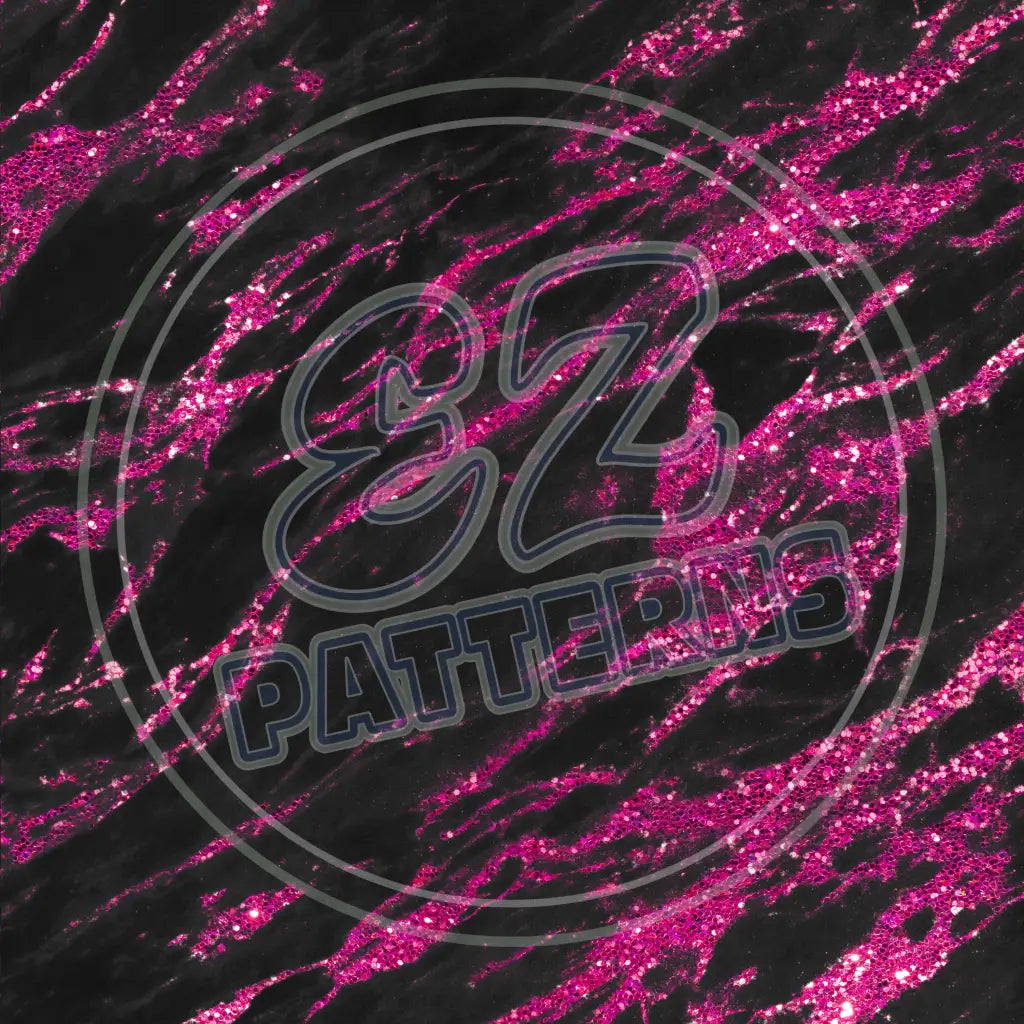 Pink & Black Marble 003 Printed Pattern Vinyl