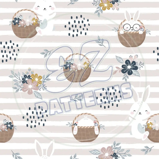 Boho Bunny 010 Printed Pattern Vinyl