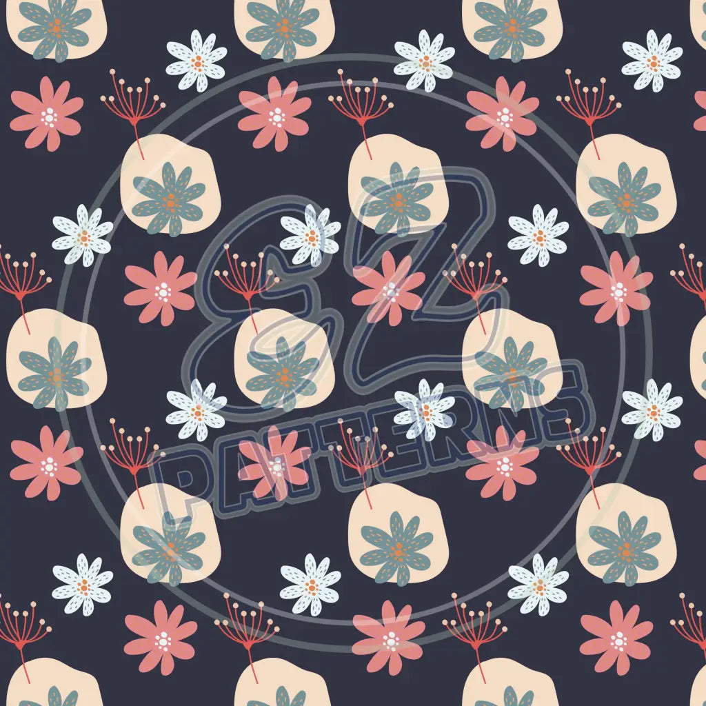 Boho Petals 014 Printed Pattern Vinyl