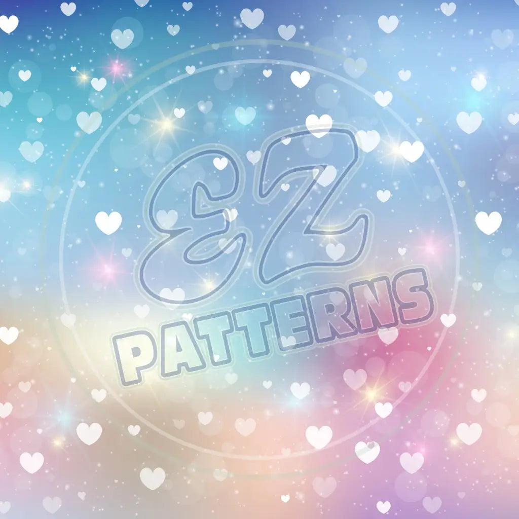 Bokeh Hearts 003 Printed Pattern Vinyl