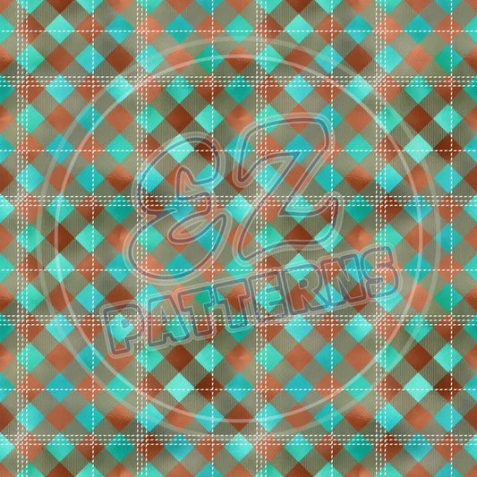 Copper Plaid 002 - Small Pattern Printed Vinyl