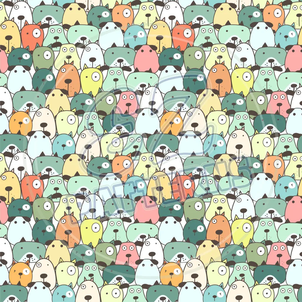 Cute Puppers 011 Printed Pattern Vinyl