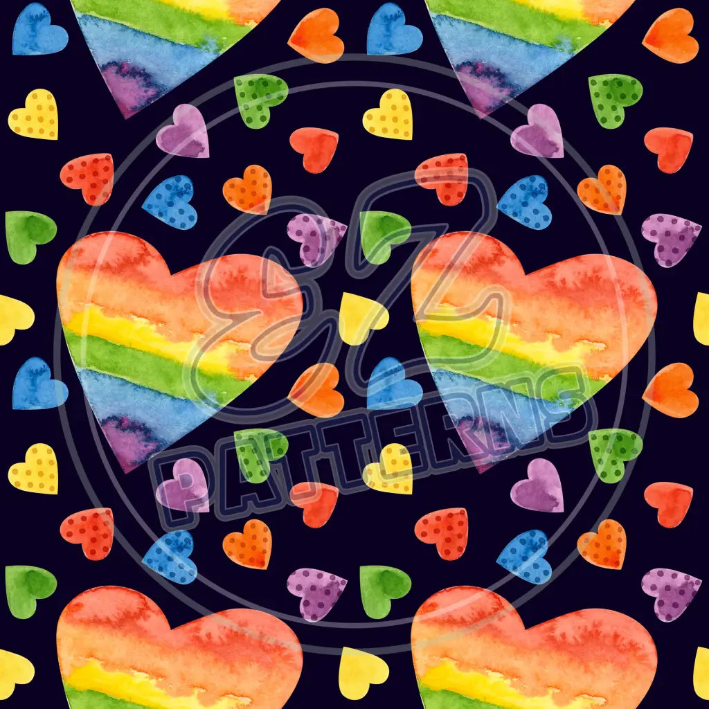 Dark Rainbow 002 Printed Pattern Vinyl