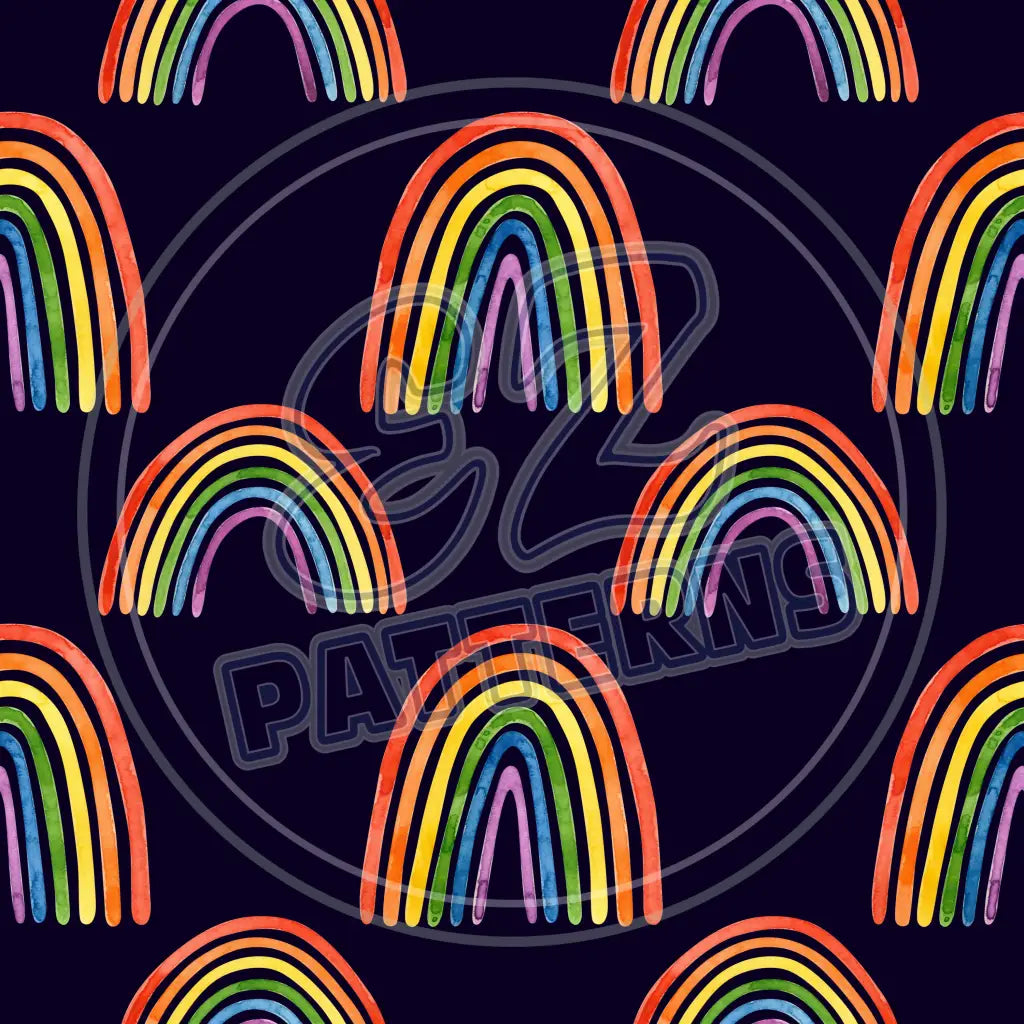 Dark Rainbow 010 Printed Pattern Vinyl