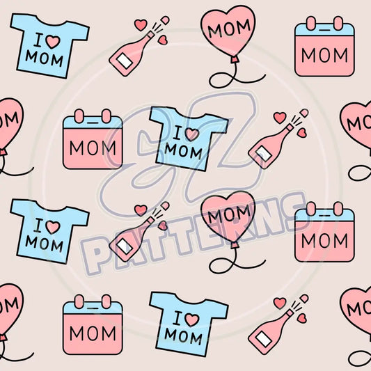 Doodle Mom 006 Printed Pattern Vinyl