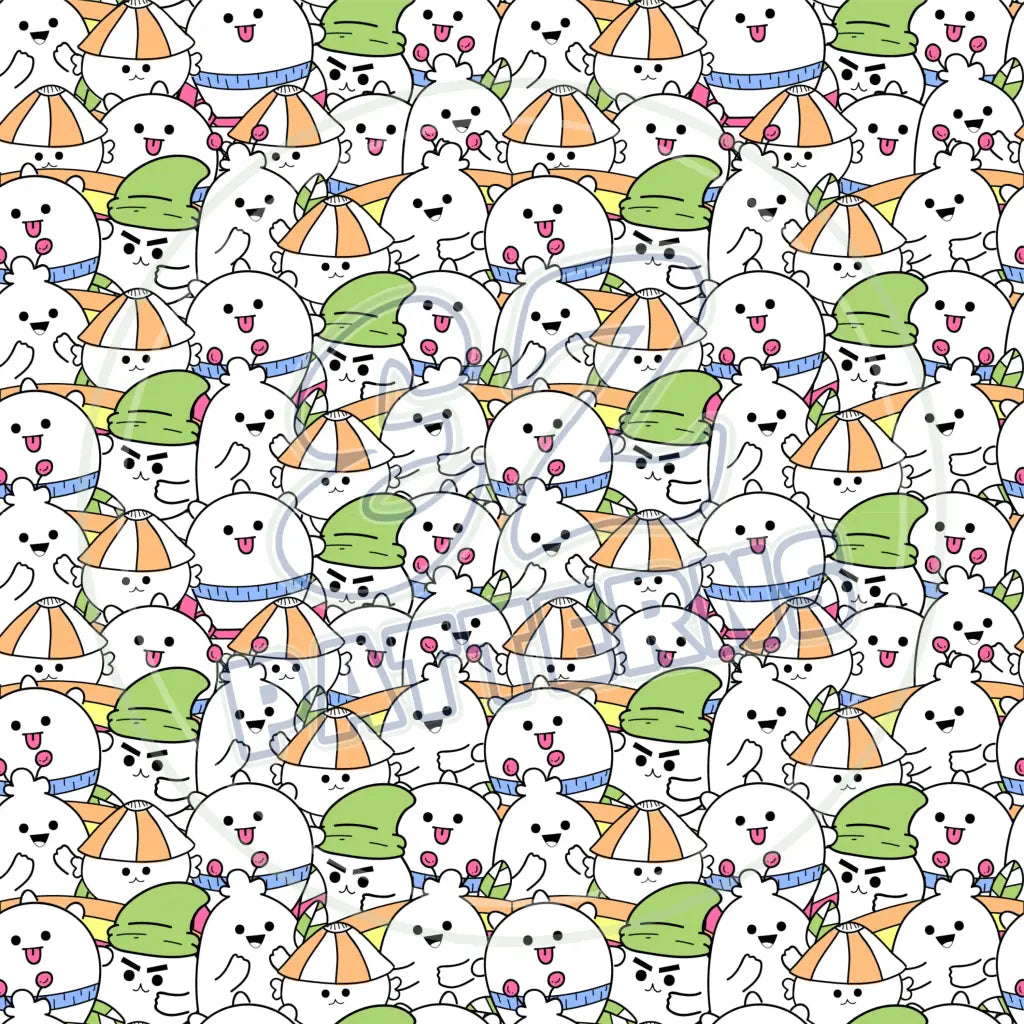 Dumpling Dudes 004 Small Printed Pattern Vinyl