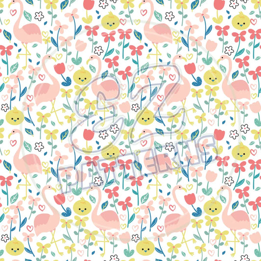 Flamingo Friends 009 Printed Pattern Vinyl