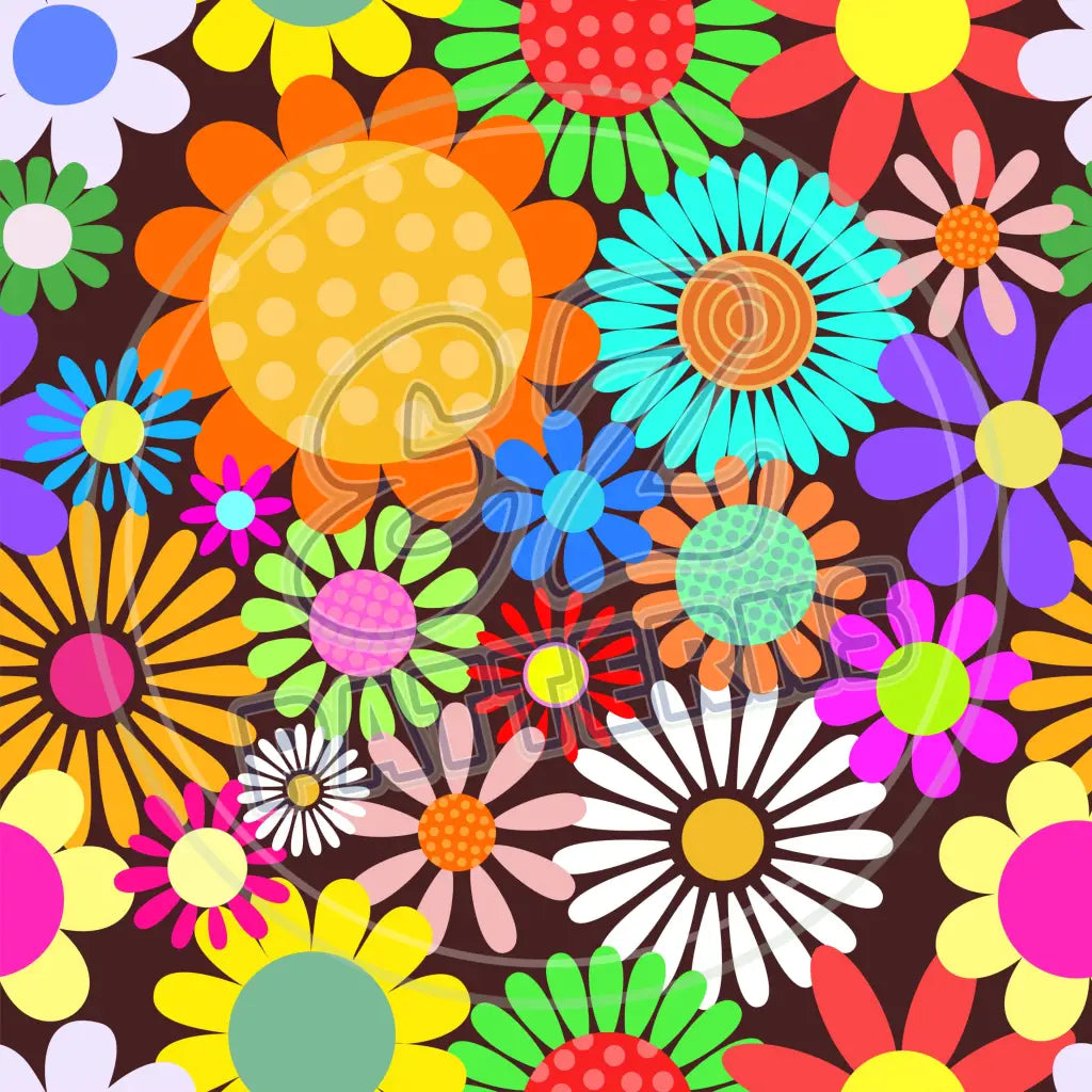 Flower Power 010 Printed Pattern Vinyl