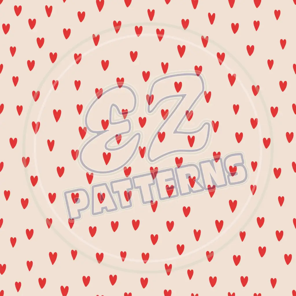 Funky Hearts 007 Printed Pattern Vinyl