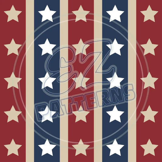 July 4Th Retro 005 Printed Pattern Vinyl