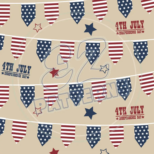 July 4Th Retro 006 Printed Pattern Vinyl