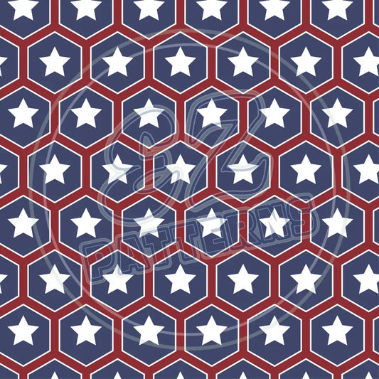 July 4Th Retro 009 Printed Pattern Vinyl