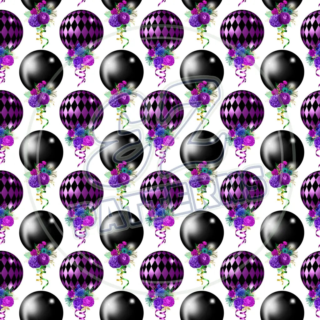 Mardi Gras Bling 006 Printed Pattern Vinyl