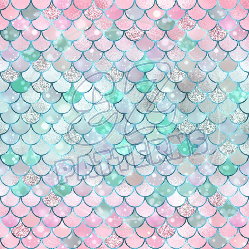 Mermaid Glitter 015 Printed Pattern Vinyl