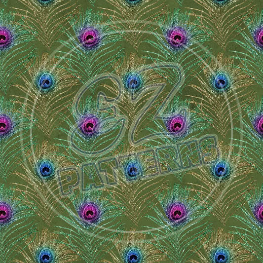 Peacock Feathers 013 Printed Pattern Vinyl