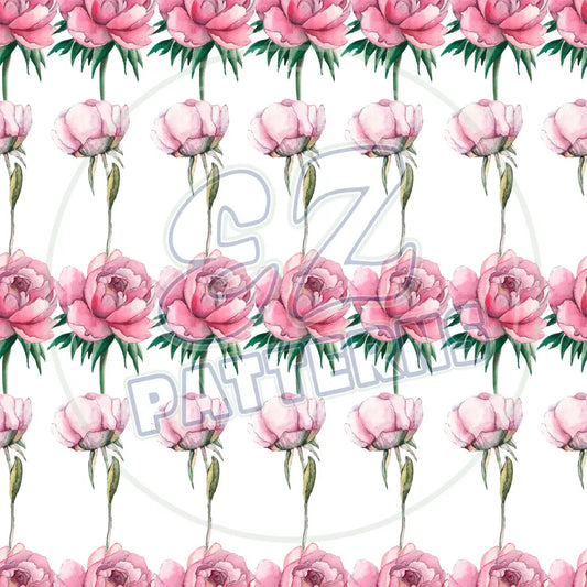 Peony Pink 007 Printed Pattern Vinyl