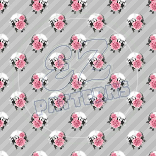 Pink Black Goth 004 Printed Pattern Vinyl