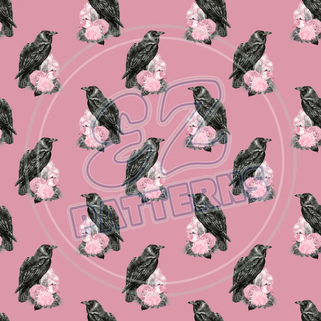 Pink Black Goth 015 Printed Pattern Vinyl