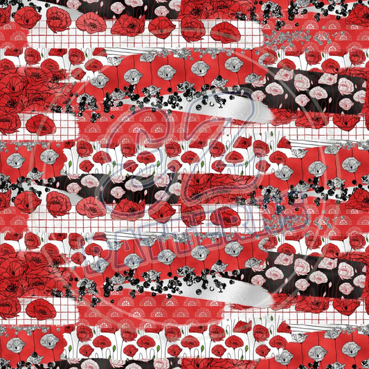 Poppy Sheen 010 Printed Pattern Vinyl