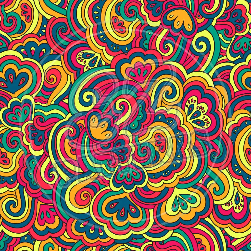 Trippy Psychedelic 004 Printed Pattern Vinyl