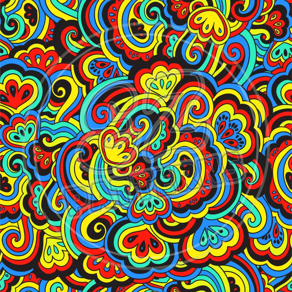 Trippy Psychedelic 005 Printed Pattern Vinyl