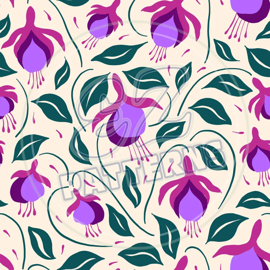 Purple Petals 002 Printed Pattern Vinyl