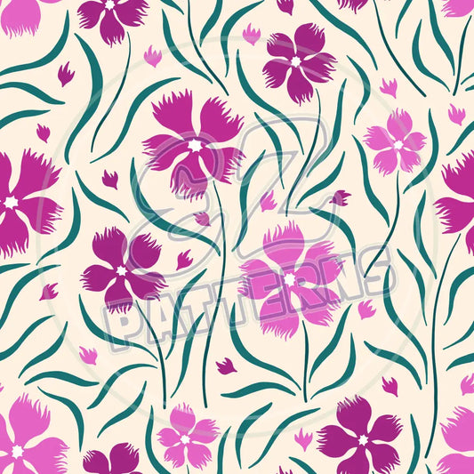 Purple Petals 006 Printed Pattern Vinyl