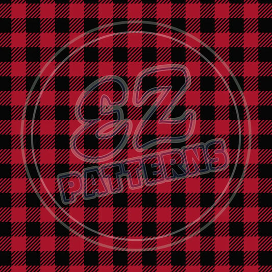 Red & Tan Plaid 012 Printed Pattern Vinyl