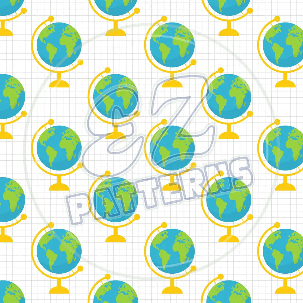 School Supplies 004 Printed Pattern Vinyl