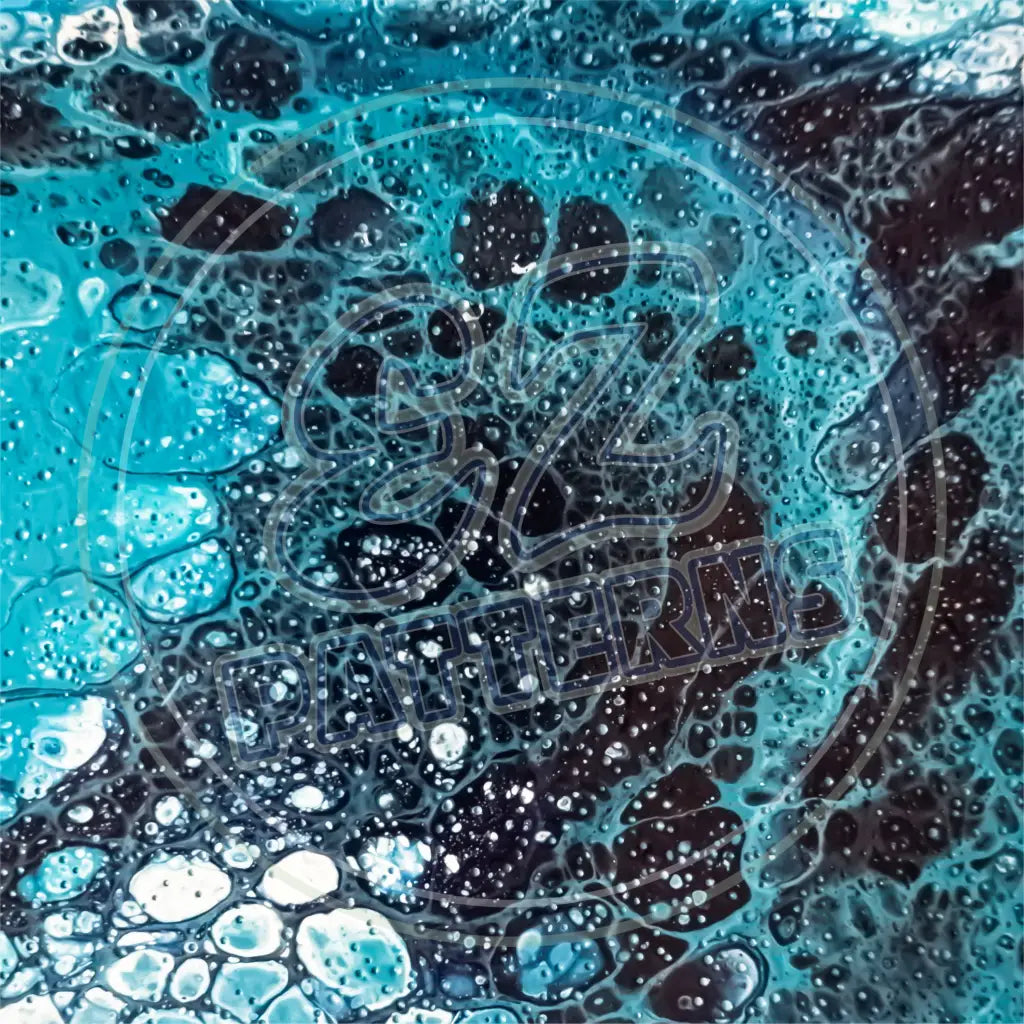 Sea Foam Pour 003 Printed Pattern Vinyl