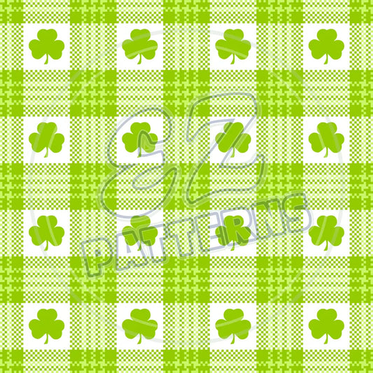 St. Pattys Plaid 017 Printed Pattern Vinyl