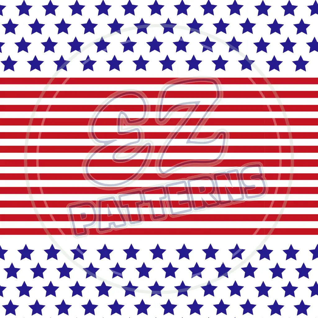 Stars & Stripes 015 Printed Pattern Vinyl