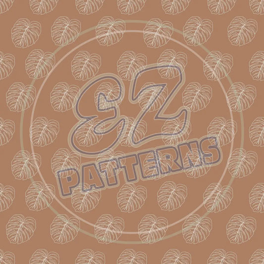 Terra Cotta Leaves 004 Printed Pattern Vinyl