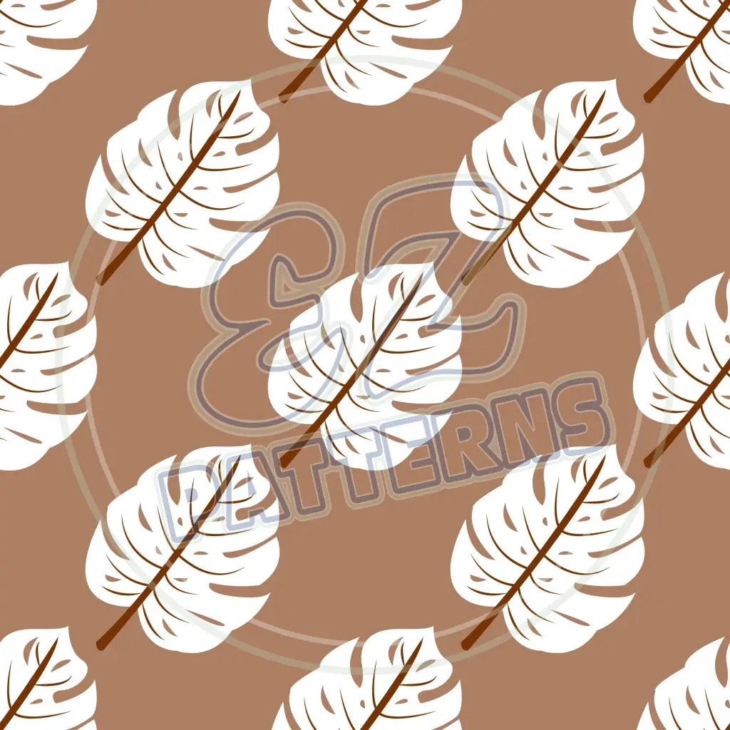 Terra Cotta Leaves 009 Printed Pattern Vinyl