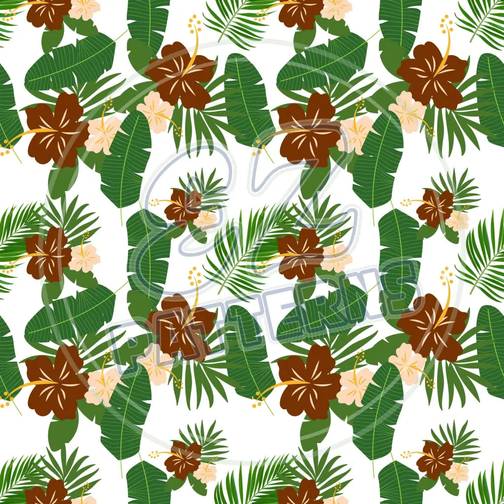 Terra Cotta Leaves 010 Printed Pattern Vinyl