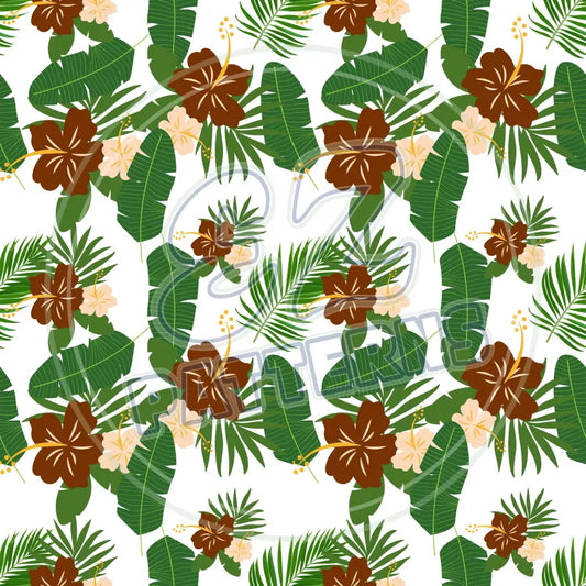 Terra Cotta Leaves 010 Printed Pattern Vinyl