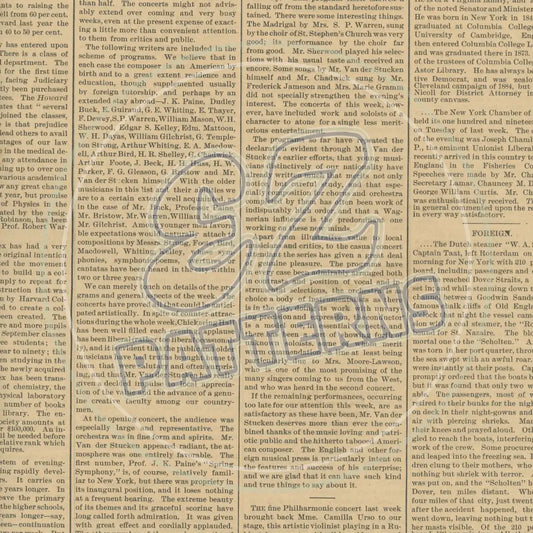 Vintage Newsprint 019 Printed Pattern Vinyl